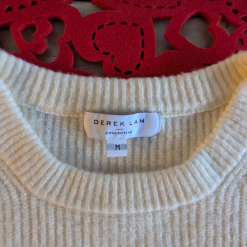 DEREK LAM COLLECTIVE: TWO TONE SWEATER - SIZE M - Picture 7 of 8